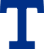 The Toronto Arenas logo, which is a capitalized letter T in blue.