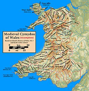 Wales.medieval.cymydau