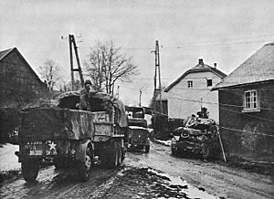 99th Infantry Division Moving Through Wirtzfeld