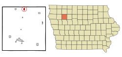 Location of Sioux Rapids, Iowa