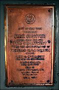 Builder's Plate from FDNY Fireboat Firefighter