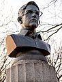 Bust of Edward Snowden in Fort Greene Park, Brooklyn