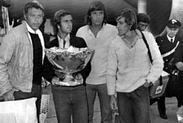 Coppa Davis 1976 - Pietrangeli, Bertolucci, Panatta e Barazzutti