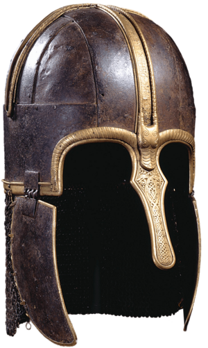 Colour photograph of the Coppergate Helmet