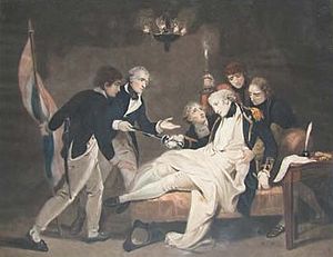 Death of Captain Alexander Hood 1798