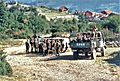 German KFOR troops patrol southern Kosovo, summer 1999