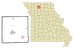 Location of Laredo, Missouri