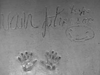 Handprints of Van Johnson