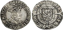 James V groat 1526 1704
