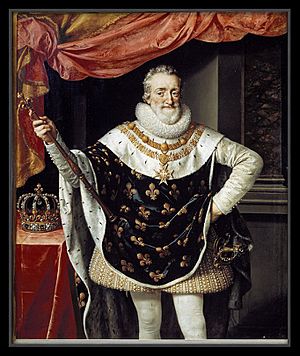 King Henry IV in his coronation robes, by Frans Pourbus the Younger