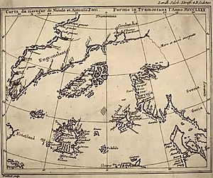 Map by nicolo zeno 1558