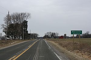 Marxville Wisconsin Sign