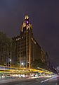 Melbourne's Manchester Unity Building at night