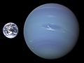 Neptune, Earth size comparison 2b