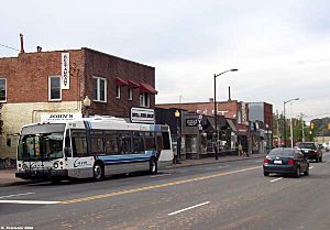 Central Avenue as it passes through Plaza-Midwood