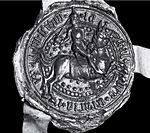 Seal of the Lithuanian King Jogaila with Vytis (Waykimas), 1382