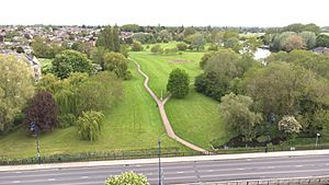 St Neots Riverside Park looking north