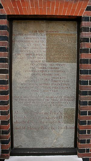 Tombstone of Edmond Halley