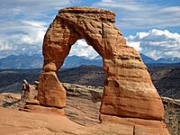 Delicate Arch, an iconic natural arch