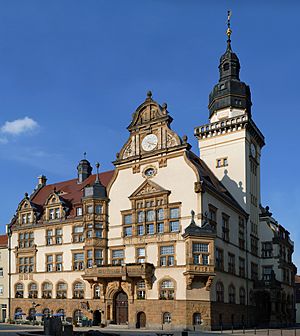 The town hall in Werdau