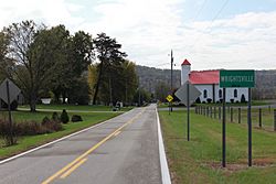 Wrightsville community sign on Ohio State Route 247 South