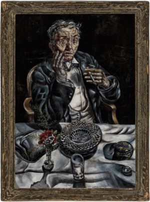 “Self-Portrait” by Ivan Albright (1897–1983), 1934, oil on canvas, 291⁄4 by 191⁄4 inches. Collection of New Trier High School District 203.png