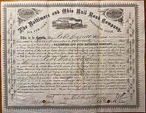 1879.Robert.Garrett.B&O.Railroad.Stock.Certificate.Front