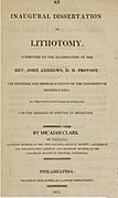 Clark's Lithotomy 1811