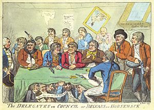 Delegates in council or beggars on horseback
