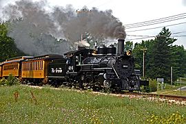 Ex-D&RGW 464 on the Huckleberry Railroad, Flint, Michigan.jpg