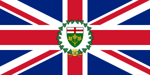 Flag of the Lieutenant Governor of Ontario (1870-1959; 1965-1981)