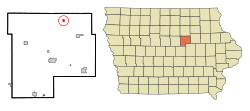 Location of Stout, Iowa