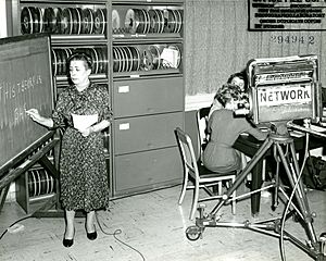 Ida Rhodes filming at IBM 002