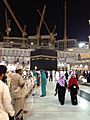 Kaaba during expansion in 2013