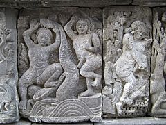 Krishna Overcomes Kaliya, Prambanan 1076