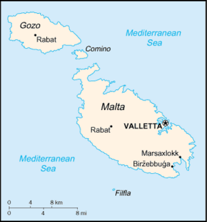 Malta-CIA WFB Map