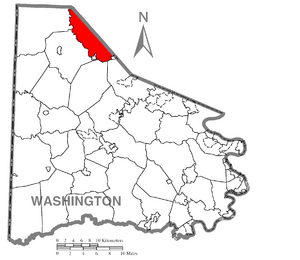 Location of Robinson Township in Washington County