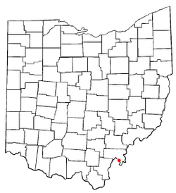 Location of Racine, Ohio