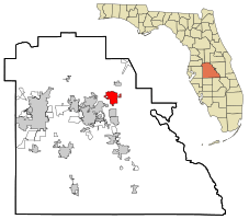 Location of Haines City in Polk County and Polk County in the state of Florida