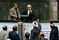 Protests against JCPOA during Ali Akbar Salehi speech in the Parliament
