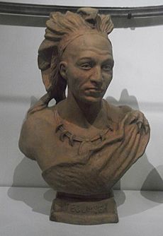 Tecumseh bust at the Royal Ontario Museum
