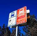 Calgary Transit Douglasbank Terminal Bus Stop Signs