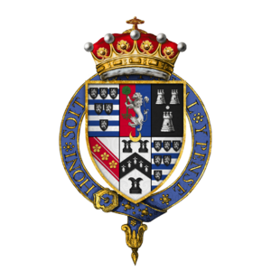 Coat of arms of Sir William Cecil, 2nd Earl of Salisbury, KG