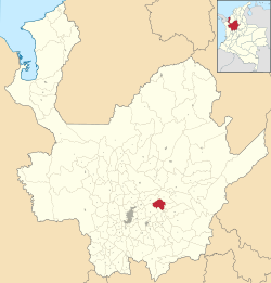 Location of the municipality and town of Concepción in the Antioquia Department of Colombia
