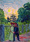 Ernst Ludwig Kirchner - Moonrise, Soldier and Maiden - 98.286 - Museum of Fine Arts, Houston