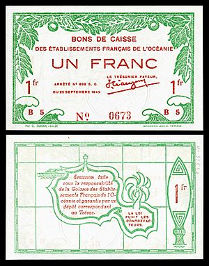 FRE-OCE-11-French Oceania-1 franc (1943)