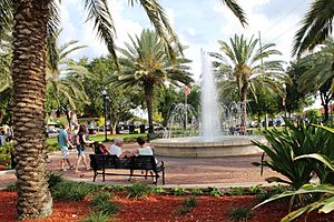 Fountain Walk in Downtown Winter Haven, Florida