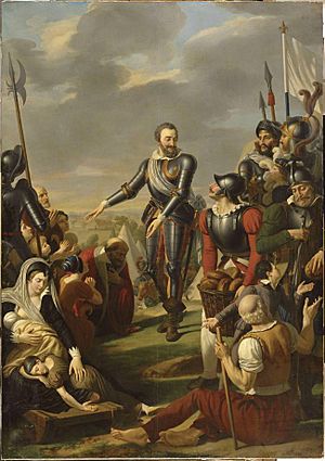 Henri IV devant Paris Aout 1590 par Jean-Charles Tardieu