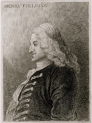 Henry Fielding c 1743 etching from Jonathan Wild the Great