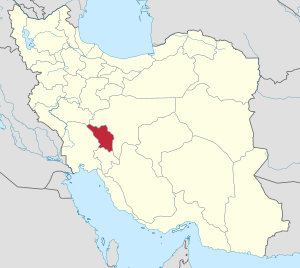 Location of Chaharmahal and Bakhtiari province in Iran